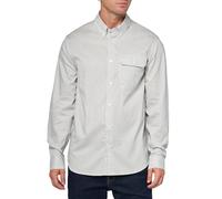 Armani Exchange Camicia da uomo a maniche lunghe con tasca a righe, Monogramma Iso/Iso, XL