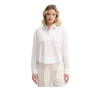 Armani Exchange Icon Project, Sustainable, Small Logo Embroidery Camicia, Bianco Ottico, S Donna