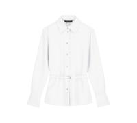 Armani Exchange - Camicia in Crepe con Cintura - - Blouses & Shirts - Donna - Bianco - S