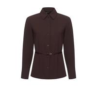 Armani Exchange - Camicia in crêpe con cintura - - Blouses & Shirts - Donna - Marrone - S