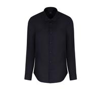 Armani Exchange Essential, Emboridered Tonal Logo Camicia, Blu Scuro, S Uomo