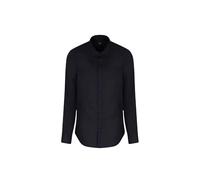 Armani Exchange Essential, Emboridered Tonal Logo Camicia, Blu Scuro, L Uomo