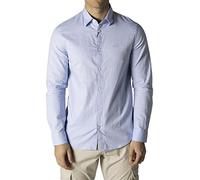 Armani Exchange Essential, Cotton Camicia, Oxford Azzurro / 42b, XXL Uomo