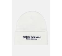 ARMANI EXCHANGE Cappelli Uomo Bianco Berretto di lana Berretto di lana con ricam