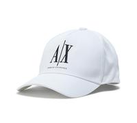 Armani Exchange Cappellino da Baseball da Donna, con Logo Studs, Bianco/opulento, Taglia Unica, Bianco/Giardino opulento, Taglia Unica