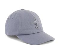 Armani Exchange Cappellino da Baseball da Uomo The Grid, Logo Embossed, Pietra focaia, Taglia Unica