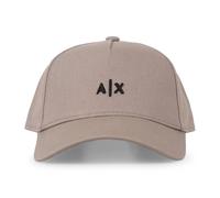 Armani Exchange Essential Classic Embroidered Logo Cappellino da Baseball, Marrone Chiaro, Taglia Unica Uomo