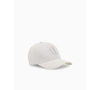 Armani Exchange Icon Logo Studs Hat Cappellino da Baseball, Bianco Ottico, Taglia Unica Donna
