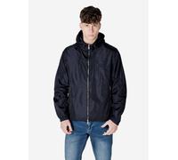 Armani Exchange Icon Project - Giacca da Uomo con Logo in Rilievo, Blu Scuro, XXL