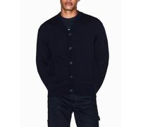 Armani Exchange Cardigan Uomo in Lana, Blu navy intenso, M