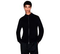 Armani Exchange Maglione Cardigan Essential con zip manica lunga Nero L Uomo