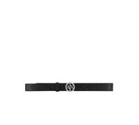 ARMANI EXCHANGE Cintura con Logo Stampato su Tutto Il perimetro, Nero, S Donna