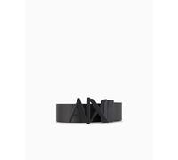 ARMANI EXCHANGE Cintura Reversibile Con Piastra A Cerniera Con Logo, Cintura, Uomo, Black (Black/Monmist - Black/Monmist 61120), 38
