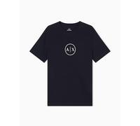 Armani Exchange Circle Logo Tee T-Shirt, Navy Scuro, S Uomo
