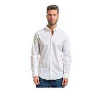 Armani Exchange - Classic Slim Fit Stretch Poplin Shirt - - Shirts - Uomo - Bianco - M