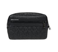 Armani Exchange Pochette nera da uomo con logo monogram UNI