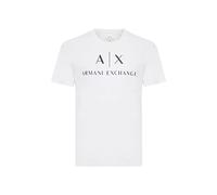 ARMANI EXCHANGE Collo Rotondo Logo, T-shirt, Uomo, Bianco (White 1100), S
