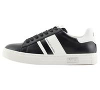 Armani Exchange Coppa Sole Mina, Back Tab with And Metal Logo Dettaglio On Side Sneaker, Bianco Black off, 40.5 EU