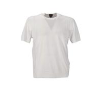 Armani Exchange Cotton Knit Short Sleeve Pullover, Bianco Sporco, S Uomo