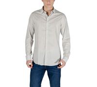 Armani Exchange Cream Cotton Pattern Shirt - IT42 | XS