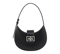 Armani Exchange Jodie, Silver Zip, Metal Logo, Hobo Donne, Nero, m