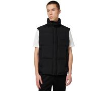 Armani Exchange Cross Gender, zip closure Logo Patch Down Waistcoat da uomo, Nero, XL