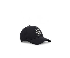 Armani Exchange - Curved Visor Contrast Front Logo, Cappellino da Baseball Uomo