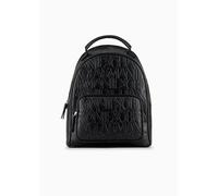 Armani Exchange Damen Essential, Liz, Big Zipped Frontal, Logo Pattern Causal Look, Front Pocket, schwarz, Einheitsgröße