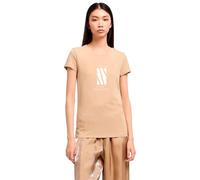 Armani Exchange Donna Arte Sella, Logo Foil Monogram, vestibilità Normale, Marrone, XXL, Legno/Grano, XXL