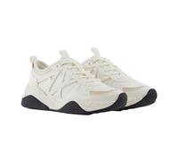 Armani Exchange Donna Cher, Side Logo, Colour Contrasts Sneaker, White+Pale, 35 EU, Bianco Pallido, 35 EU