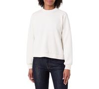 Armani Exchange Donna Cuffed Sleeve Logo Lettering Relaxed Fit, Felpa, Bianco, M, ISO, M