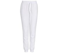 Armani Exchange Donna Essential, Logo Signature, Logo Lucido su Coulisse, Pantaloni della Tuta, Bianco, L, Bianco Ottico, L