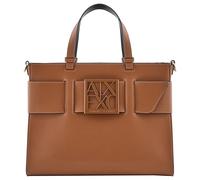 Armani Exchange Donna Essential, Susy, Logo Square Big Tote, Whisky, Einheitsgröße