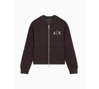 Armani Exchange Donna Gold Line Zip Up, Marrone Antagonista, Large