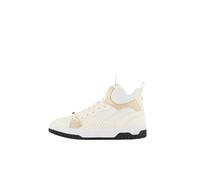 Armani Exchange Donna James, Logo Charm, Gold Details Sneaker, off White Op White, 39 EU