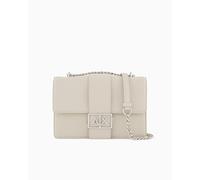 Armani Exchange Jodie M Borsa a spalla beige, pelle sintetica, donna