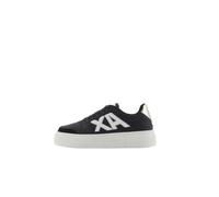 Armani Exchange Donna Kurt, Color Contrast, Chunky Sole Sneaker, Nero Pallido, 36