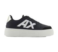 Armani Exchange Donna Kurt, Color Contrast, Chunky Sole Sneaker, Nero Pallido, 41 EU