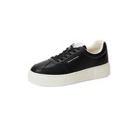 Armani Exchange Donna Kurt, Low Cut, Platform Sole Sneaker, Nero, 35 EU