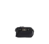 Armani Exchange Donna Polly, Gold Logo Plate, Shoulder Strap, Zip Closure Messenger Bag, Nero