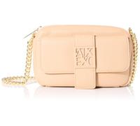 Armani Exchange Donna Susy Soft, Sustainable, Logo Tone on one Camera case, Candied Ginger