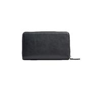 Armani Exchange Melrose, Logo in Rilievo, Portafoglio bi-Fold Donna, Nero, Taglia Unica