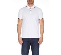 ARMANI EXCHANGE Double Stripe Polo Uomo, Bianco (White1100), M