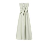 Armani Exchange, ,Dresses ,Donna ,Verde ,S Abito Lungo in Popeline di Lino