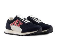 Armani Exchange Drop, Scarpe da Ginnastica Uomo, Deep Navy+Cardinal, 45 EU