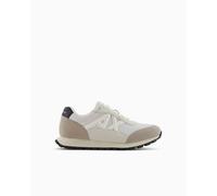 Armani Exchange Drop, Scarpe da Ginnastica Uomo, Plaza Taupe+off Whit, 43 EU