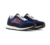 Armani Exchange Drop Sneaker, Scarpe da Ginnastica Uomo, Blu Navy Scuro/Blu, 43 EU