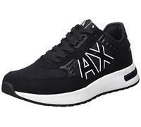 Armani Exchange Dusseldorf Embossed Geometric Motifs, Scarpe da Ginnastica Uomo, Black, 43 EU