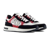 Armani Exchange Dusseldorf Embossed Geometric Motifs - Scarpe da Ginnastica Uomo, off Wht+Cardin+Navy,