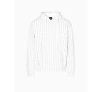 Armani Exchange Essential, all Over Logo Felpa con Cappuccio, Bianco Sporco, Cenere Allover, L Uomo